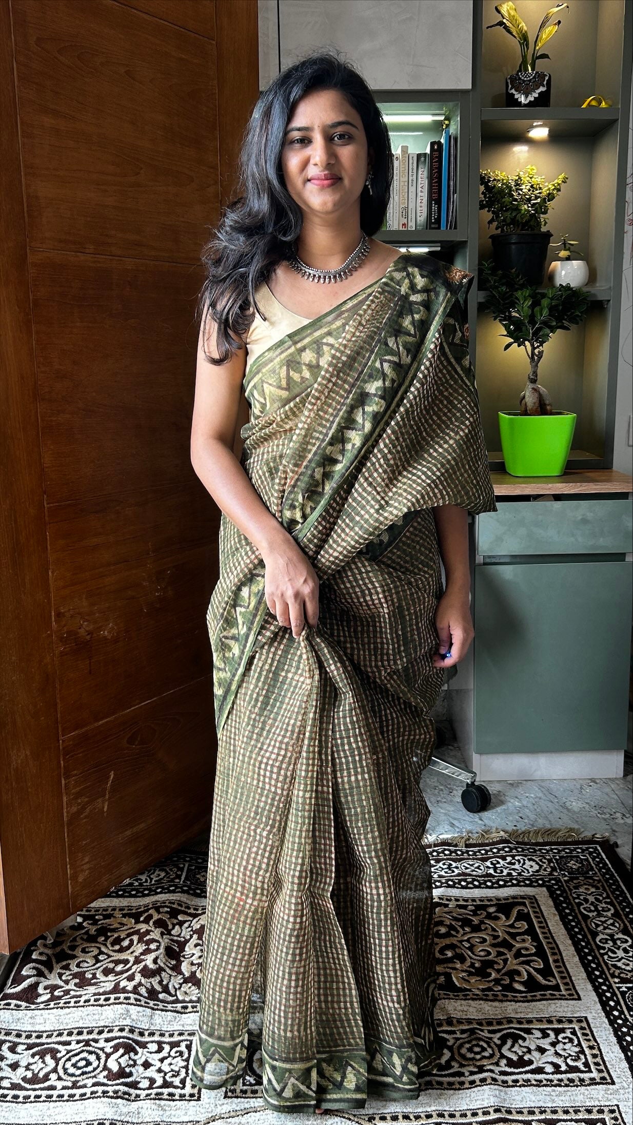 Green kota saree