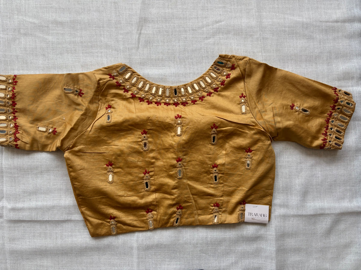 Brown Embroidered blouse