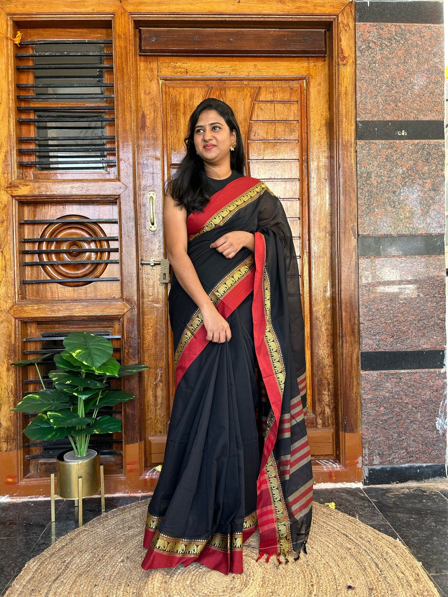 Black Narayanpet saree.