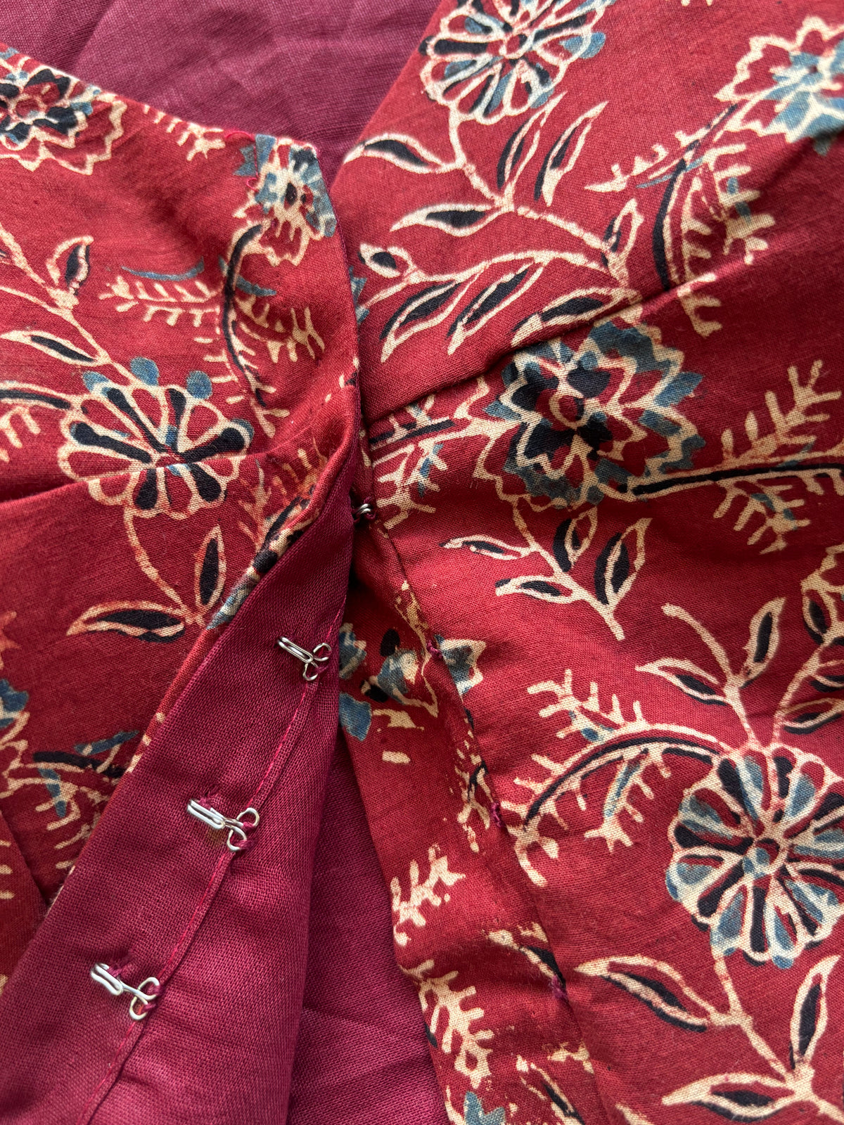 RED COTTON BLOUSE