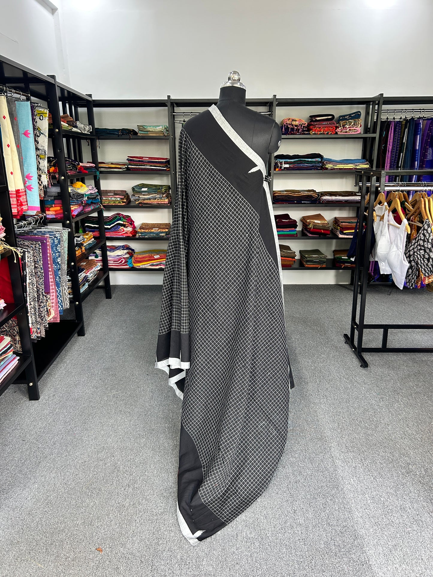 BLACK JAMDANI SAREE