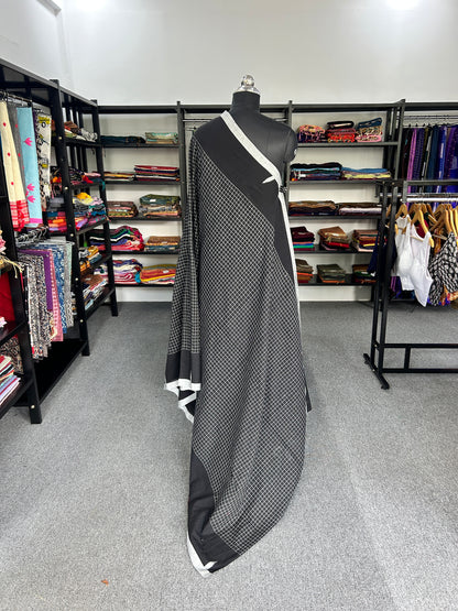 BLACK JAMDANI SAREE