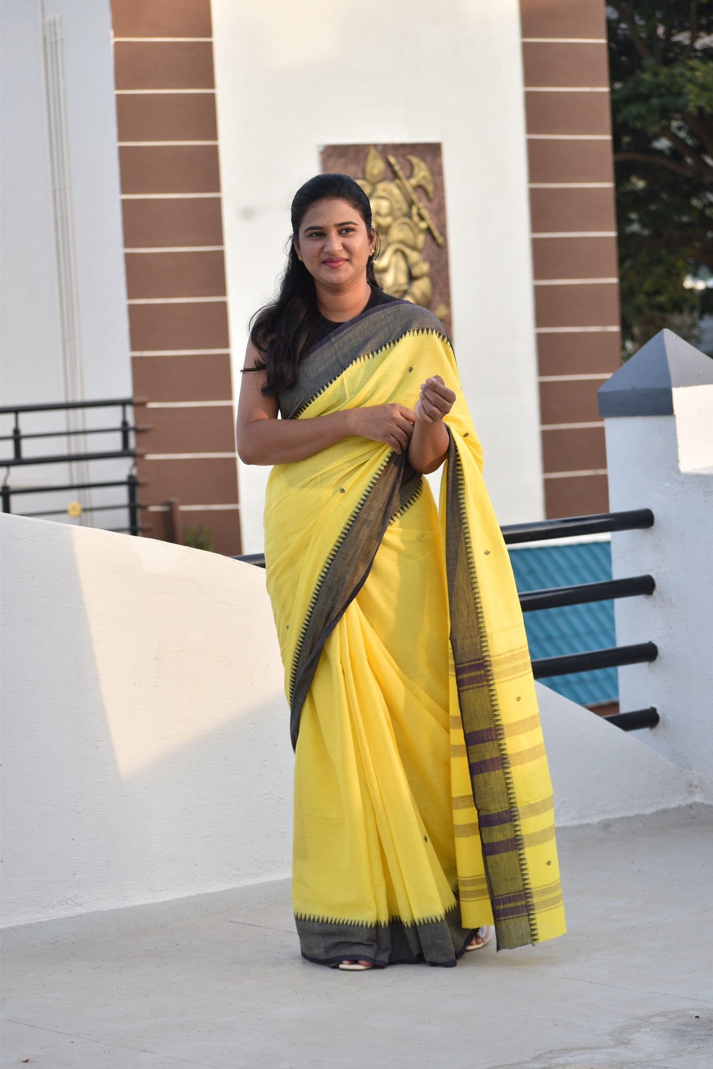 YELLOW DHANIAKHALI SAREE