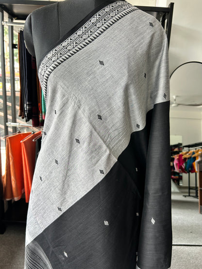 BLACK DHANIAKHALI SAREE