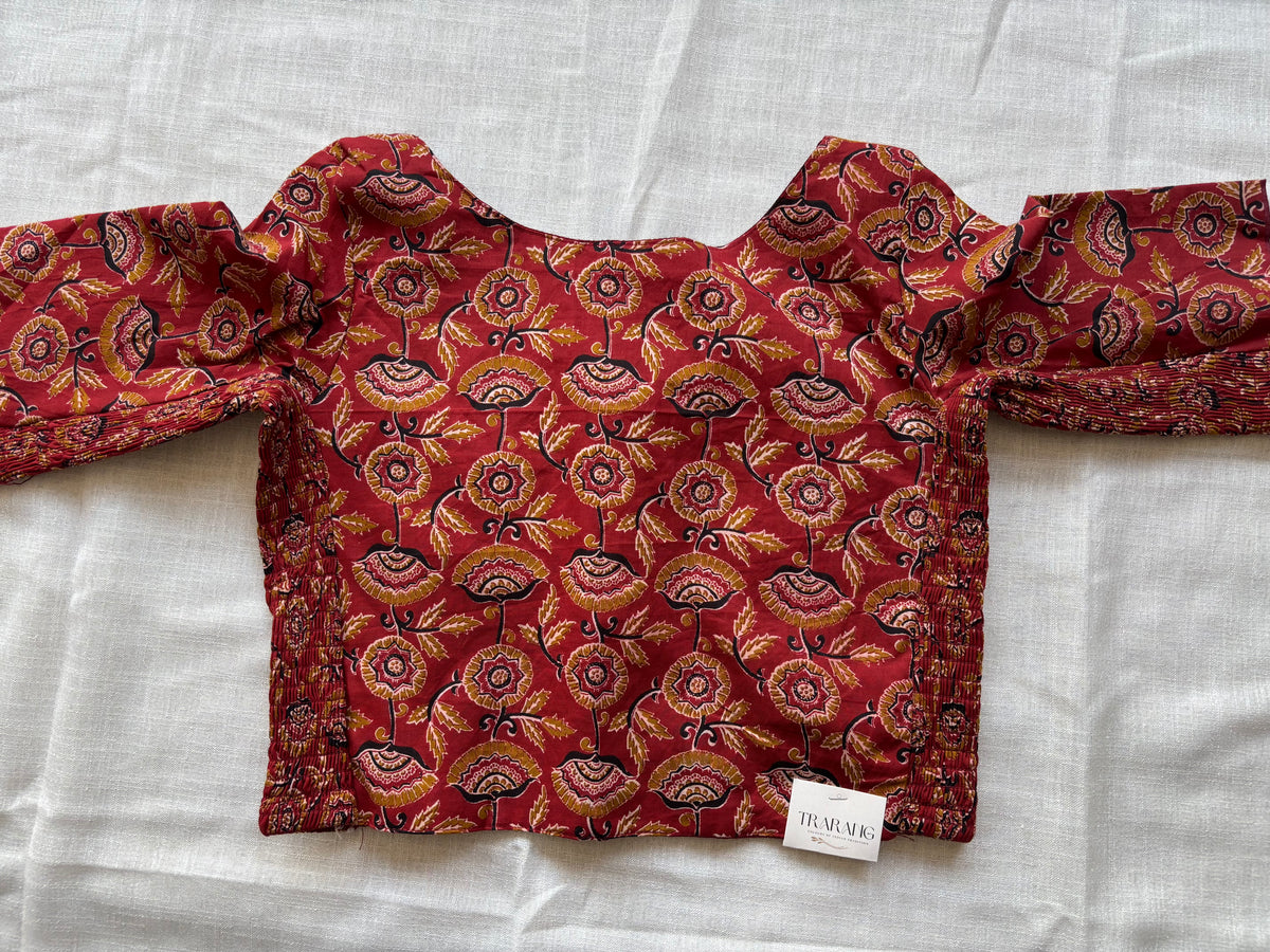RED COTTON BLOUSE