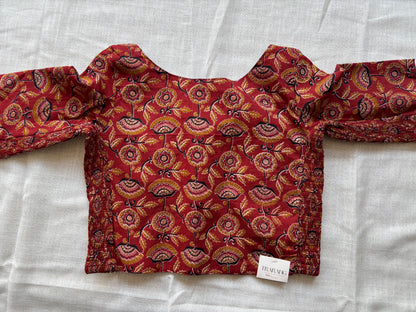 RED COTTON BLOUSE