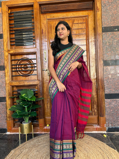 Pink NARAYANPET SAREE