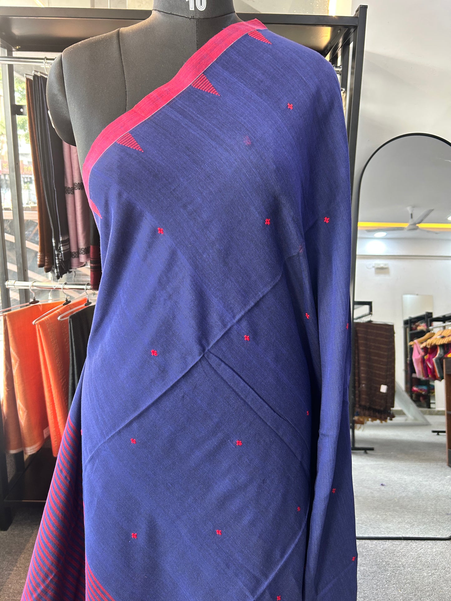 DARK BLUE JAMDANI SAREE