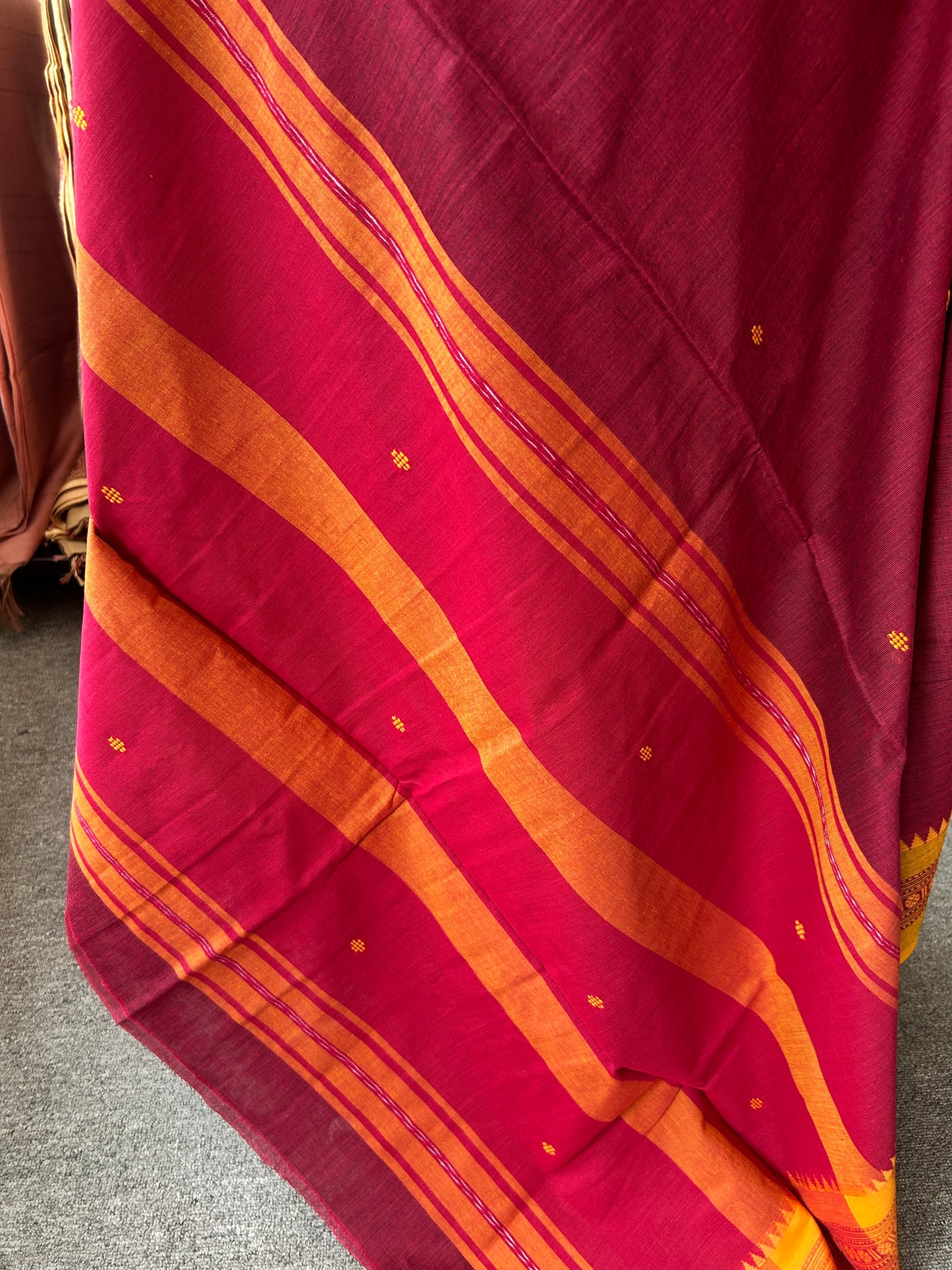 MARRON DHANIAKHALI SAREE