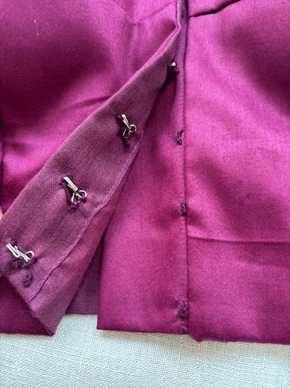 PURPLE COTTON BLOUSE