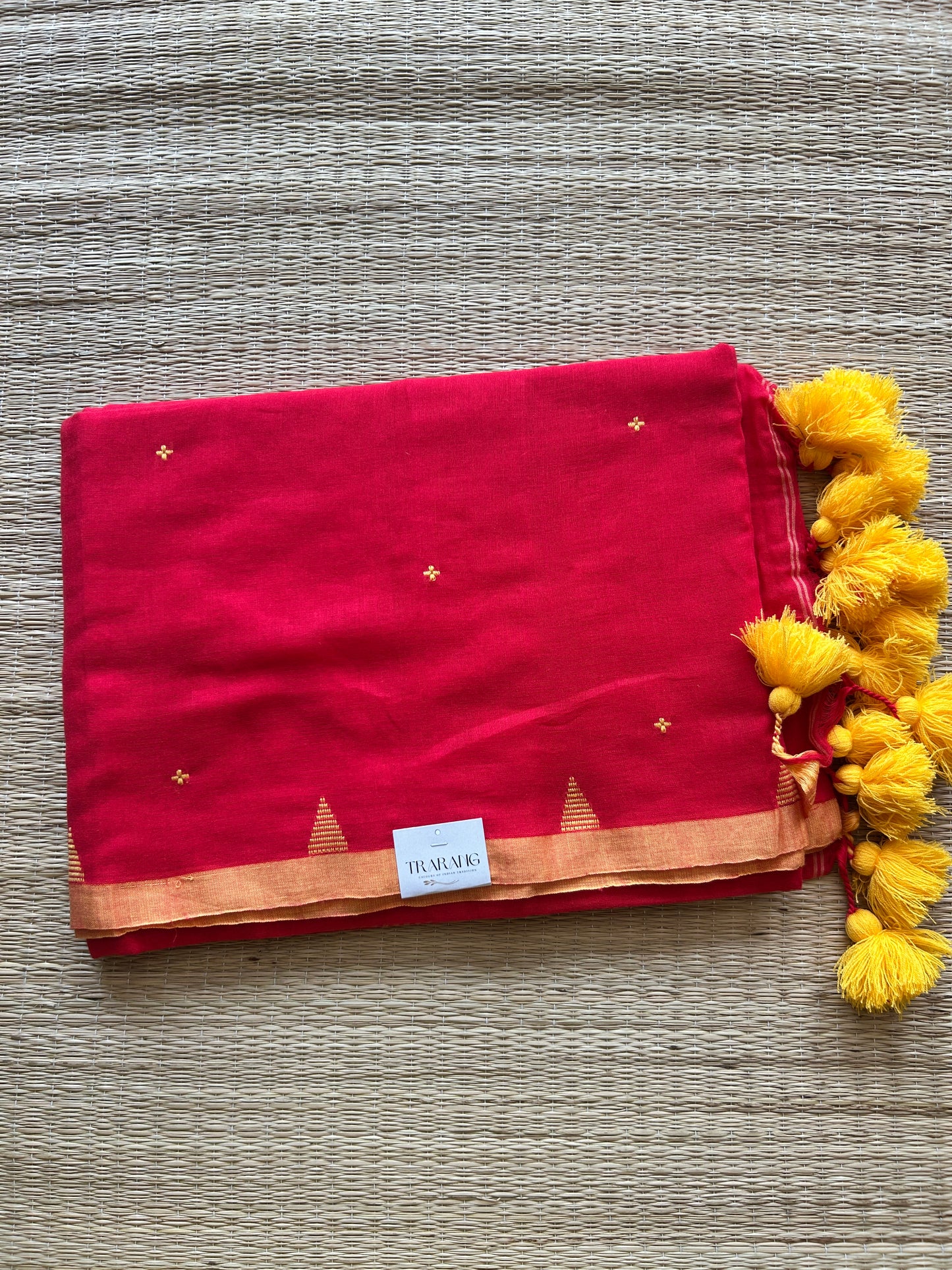 RED MUL JAMDANI SAREE