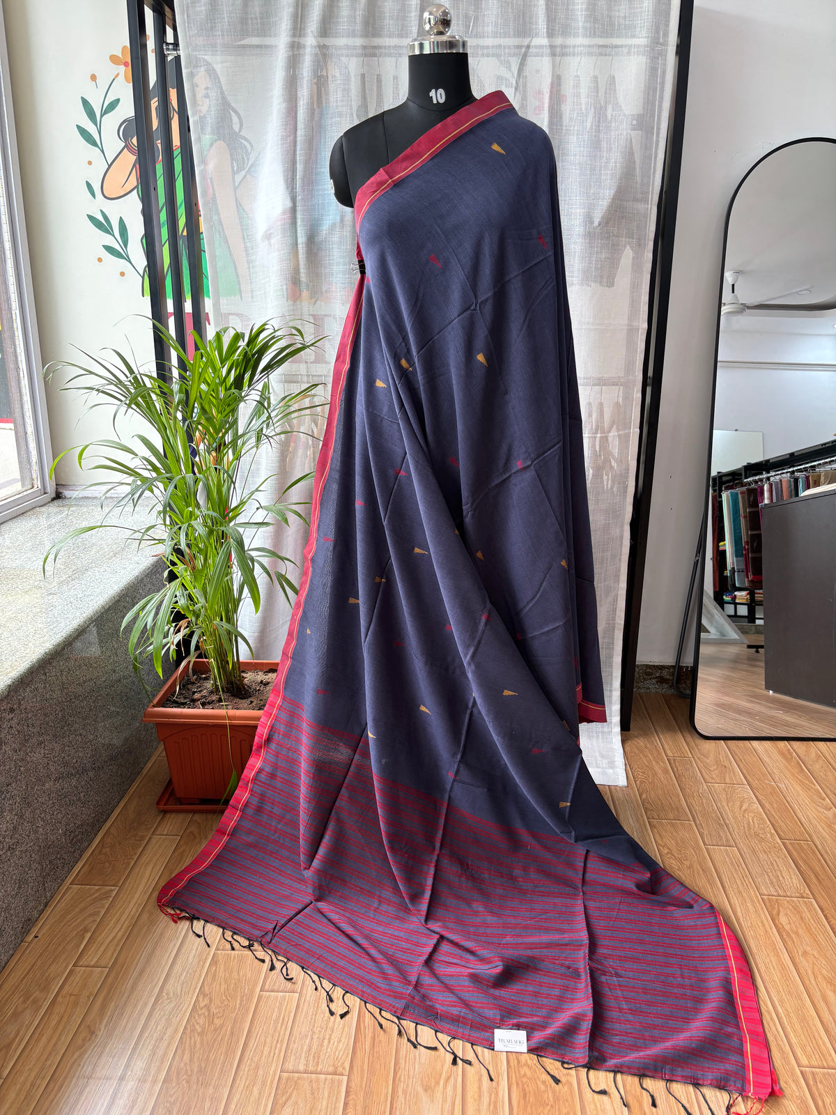 DARK BLUE JAMDANI SAREE