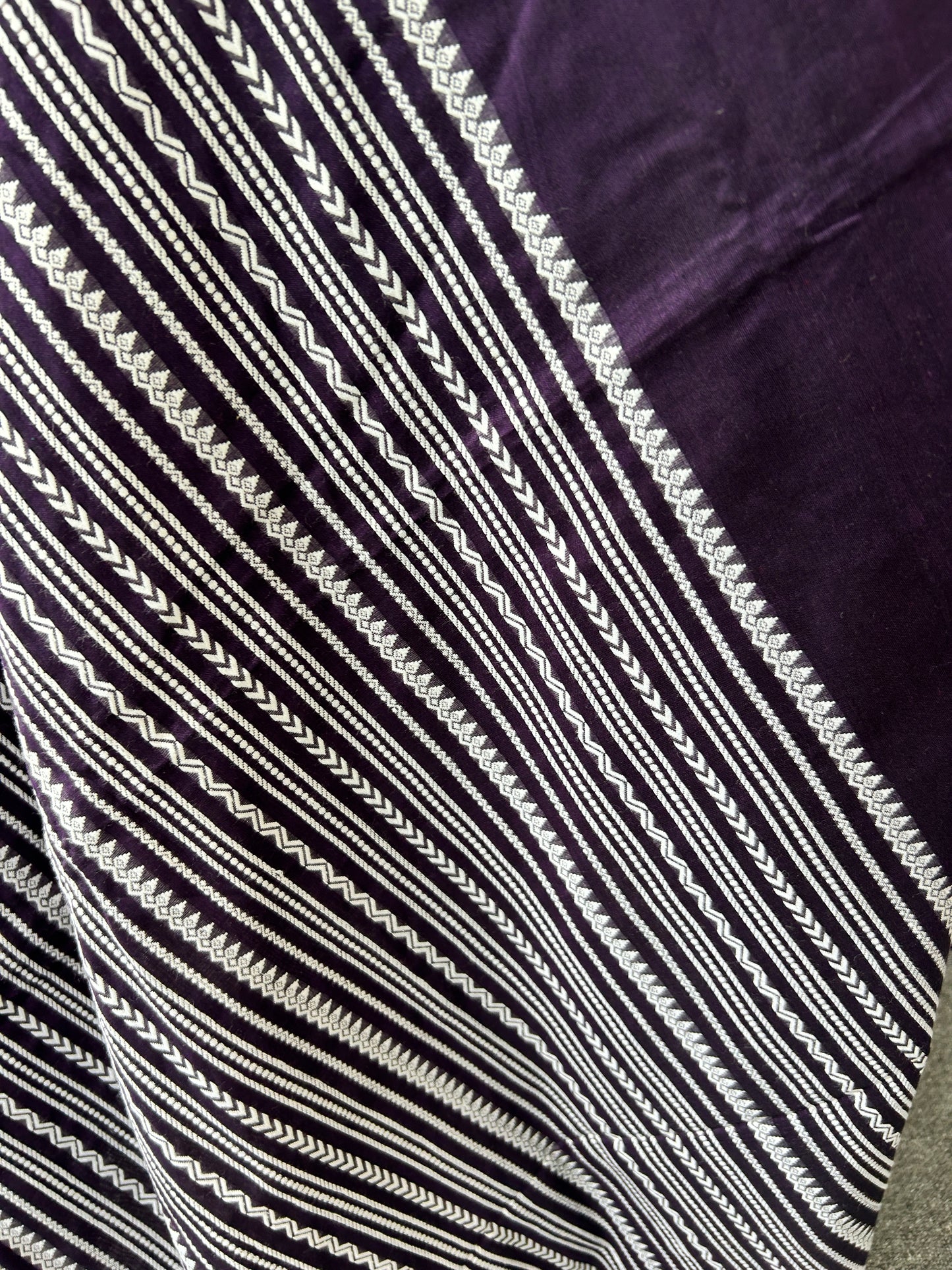 PURPLE MERCERISED SAREE