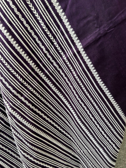 PURPLE MERCERISED SAREE