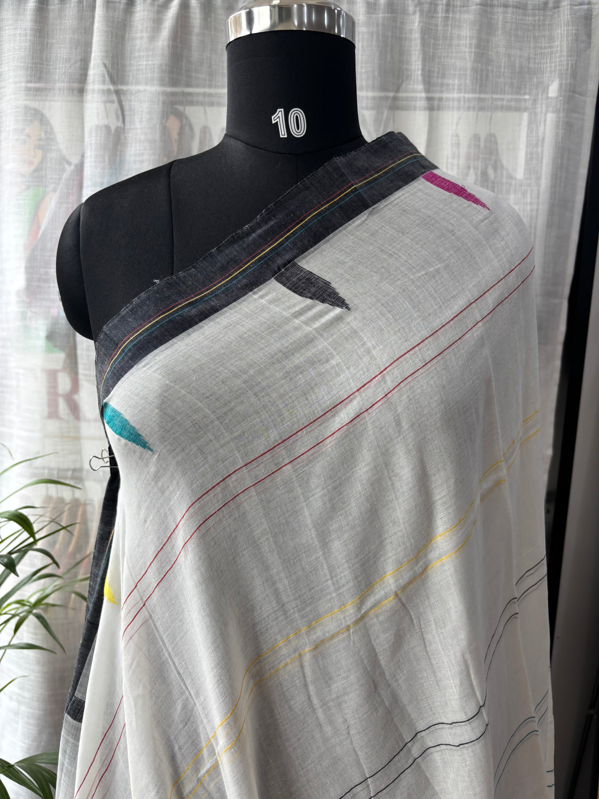 WHITE JAMDANI SAREE