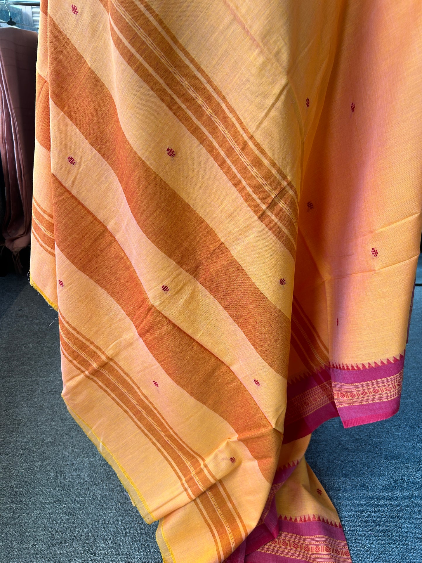 ORANGE DHANIAKHALI SAREE
