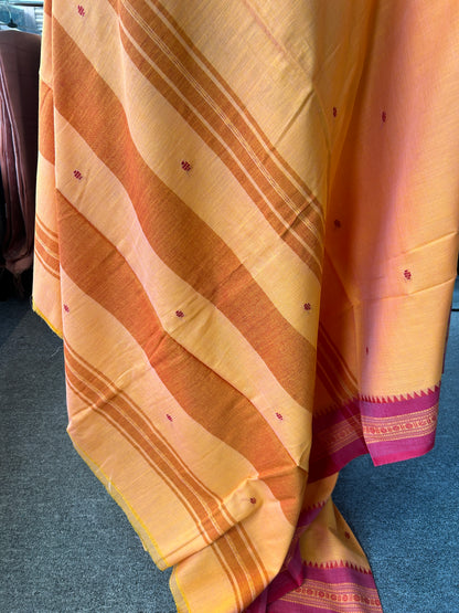 ORANGE DHANIAKHALI SAREE