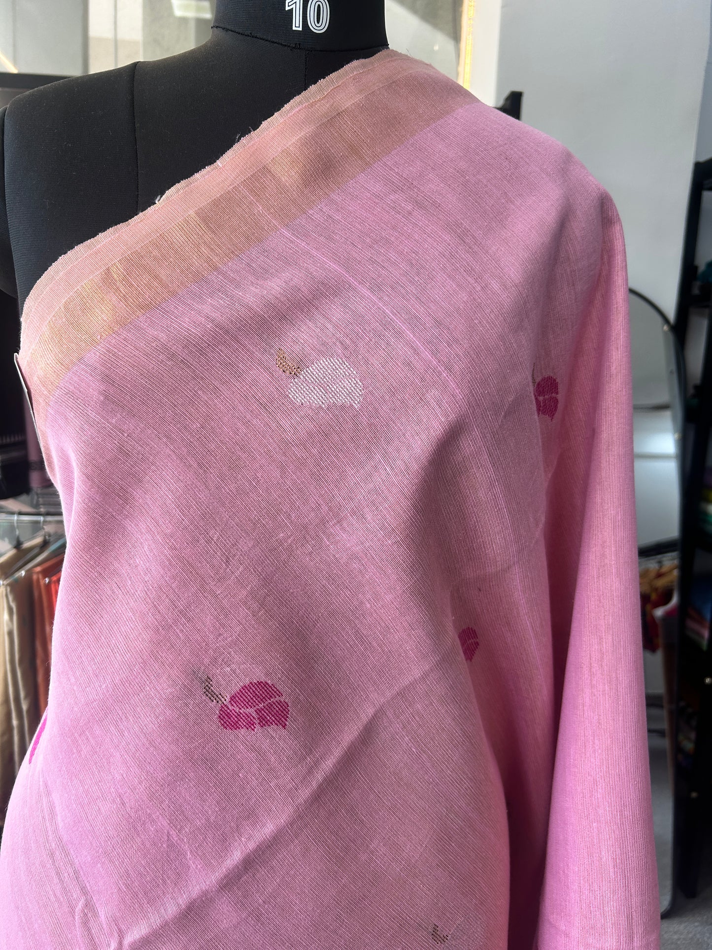 PINK TISSUE JAMDANI