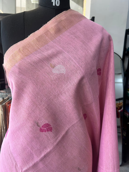 PINK TISSUE JAMDANI