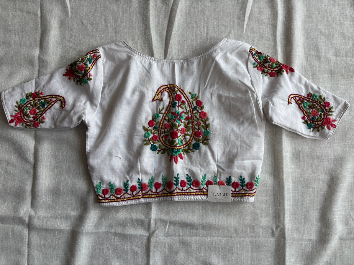 White Embroidered blouse