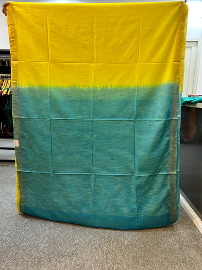YELLOW BANANA COTTON SAREE