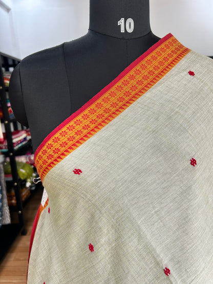 GREEN DHANIAKHALI SAREE