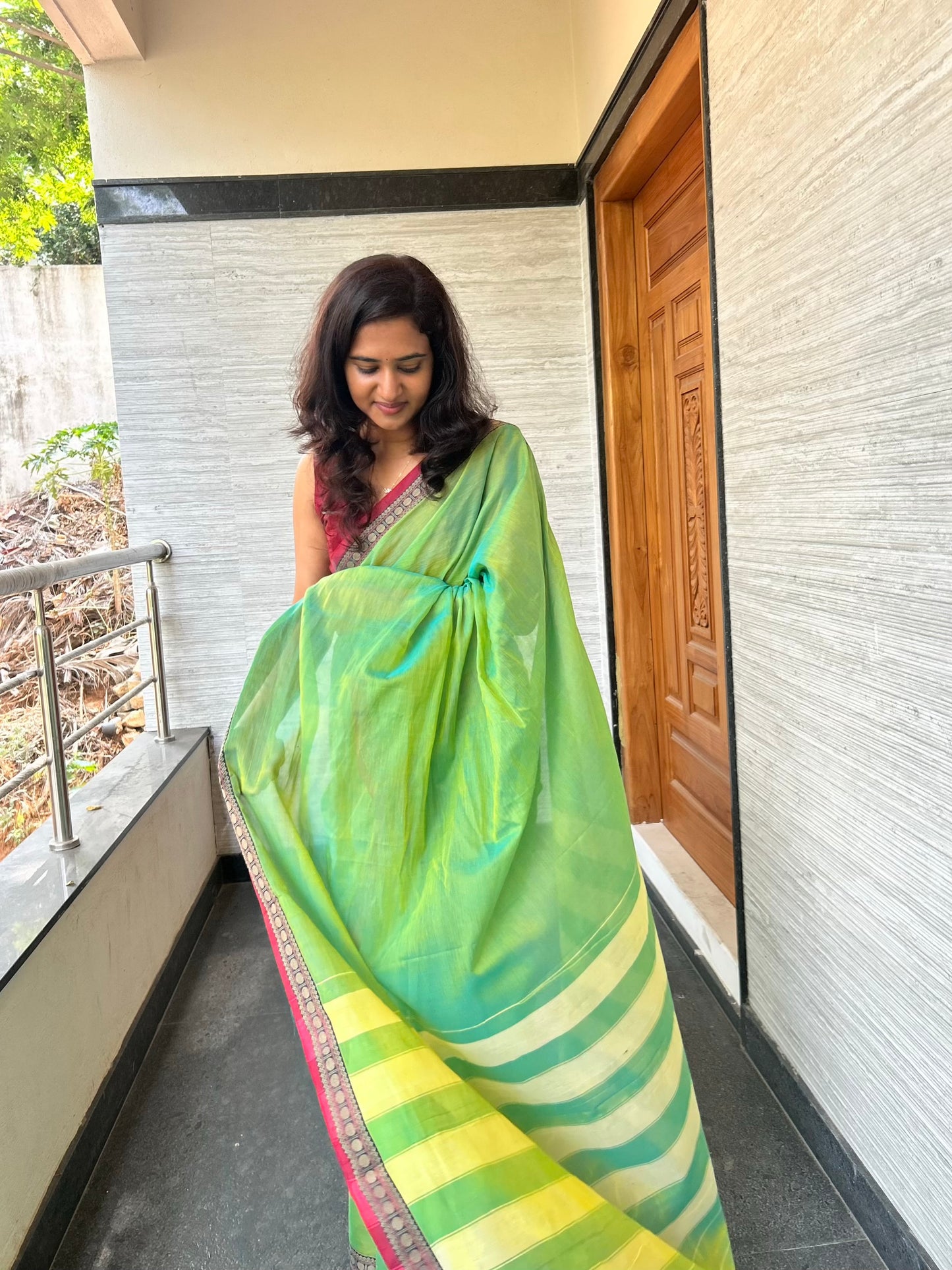 GREEN NARAYANPET SAREE