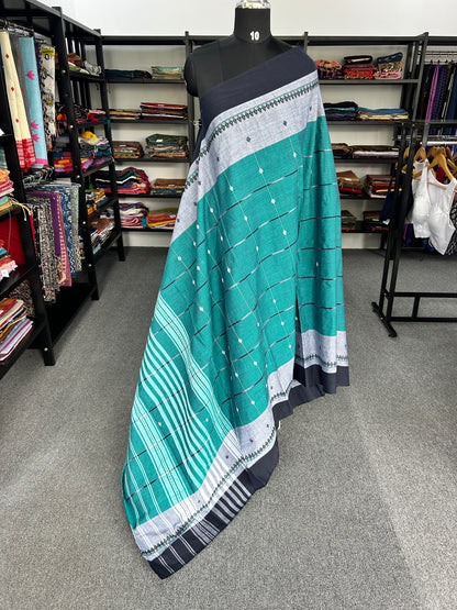 GREEN DHANIAKHALI SAREE