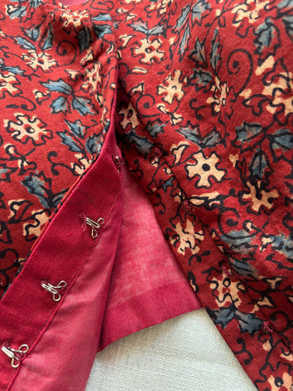 RED COTTON BLOUSE