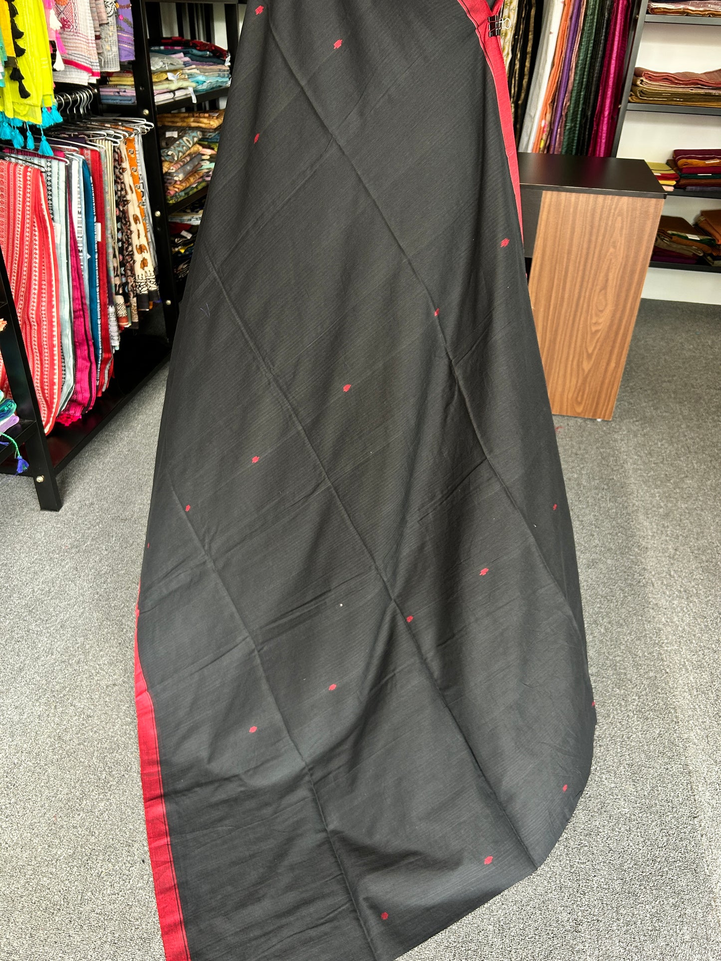 BLACK BHUJODI JAMDANI