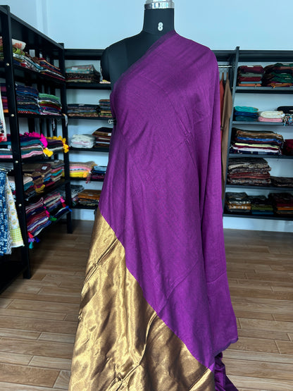 PURPLE ACRYLIC SAREE