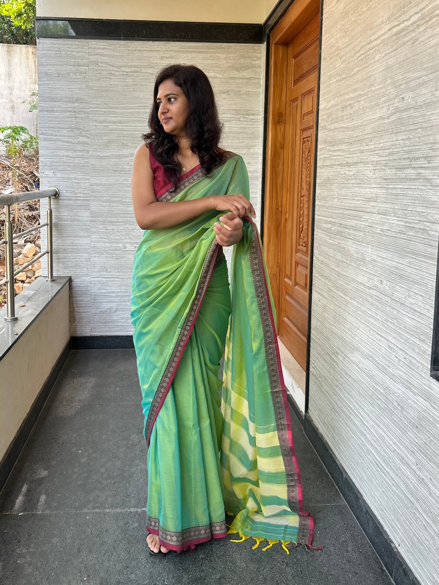 GREEN NARAYANPET SAREE