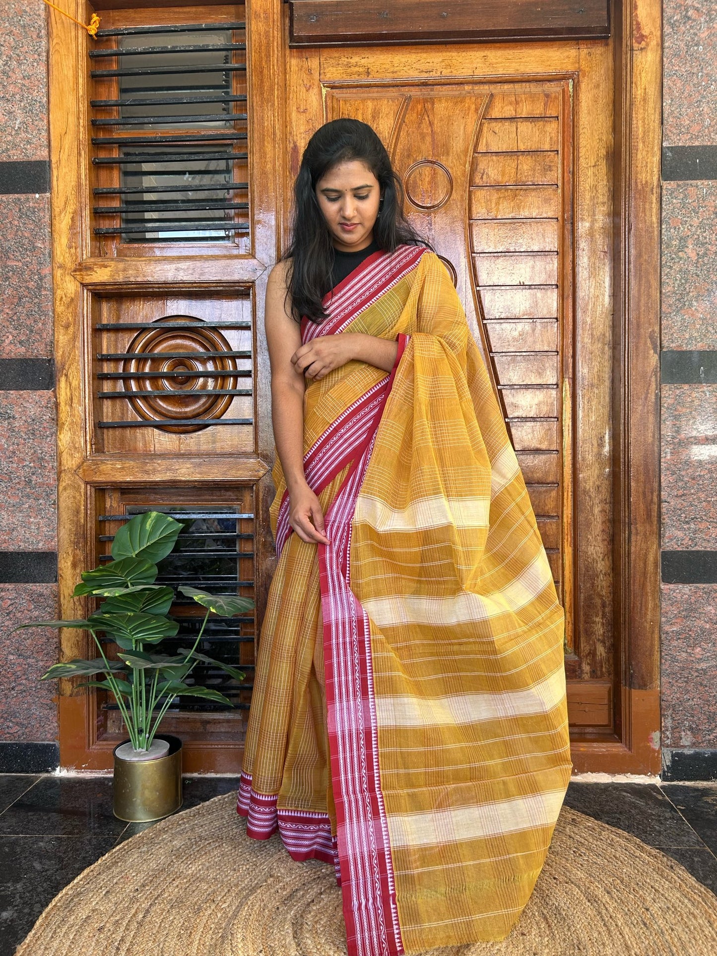 YELLOW NARAYANPET SAREE