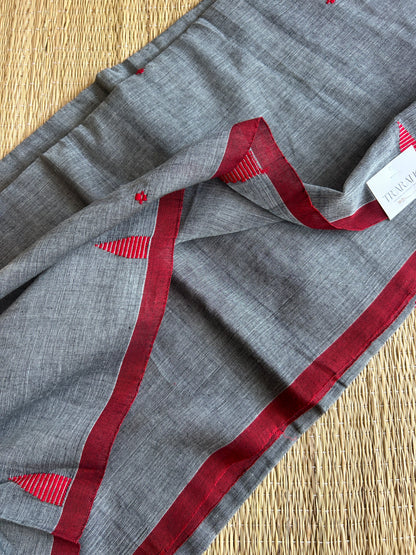 GREY JAMDANI SAREE