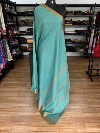 BLUE DHANIAKHALI SAREE