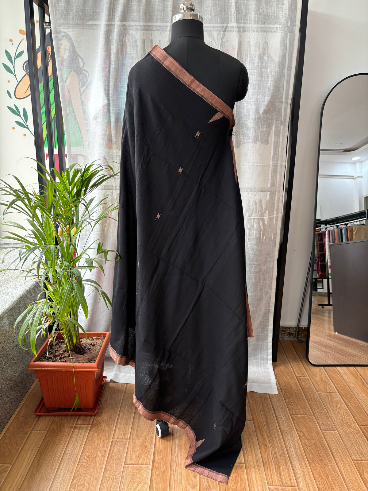 BLACK JAMDANI SAREE