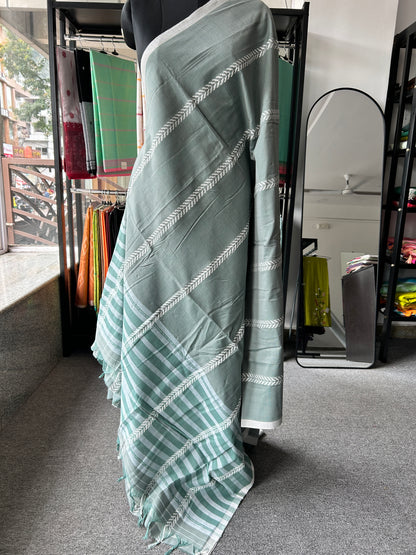 GREY DHANIAKHALI SAREE