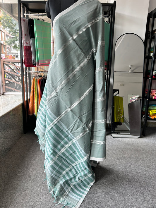 GREY DHANIAKHALI SAREE