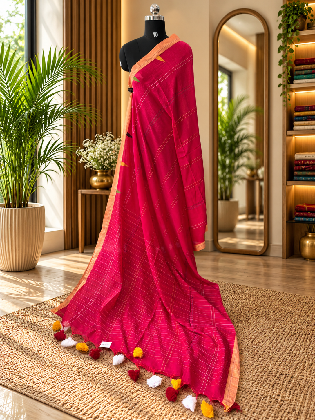 PINK JAMDANI SAREE