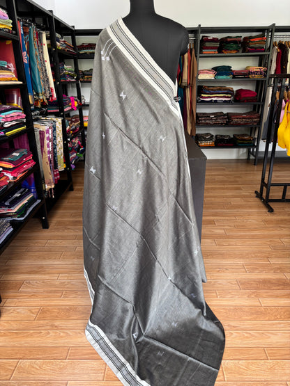 GREY BHUJODI SAREE