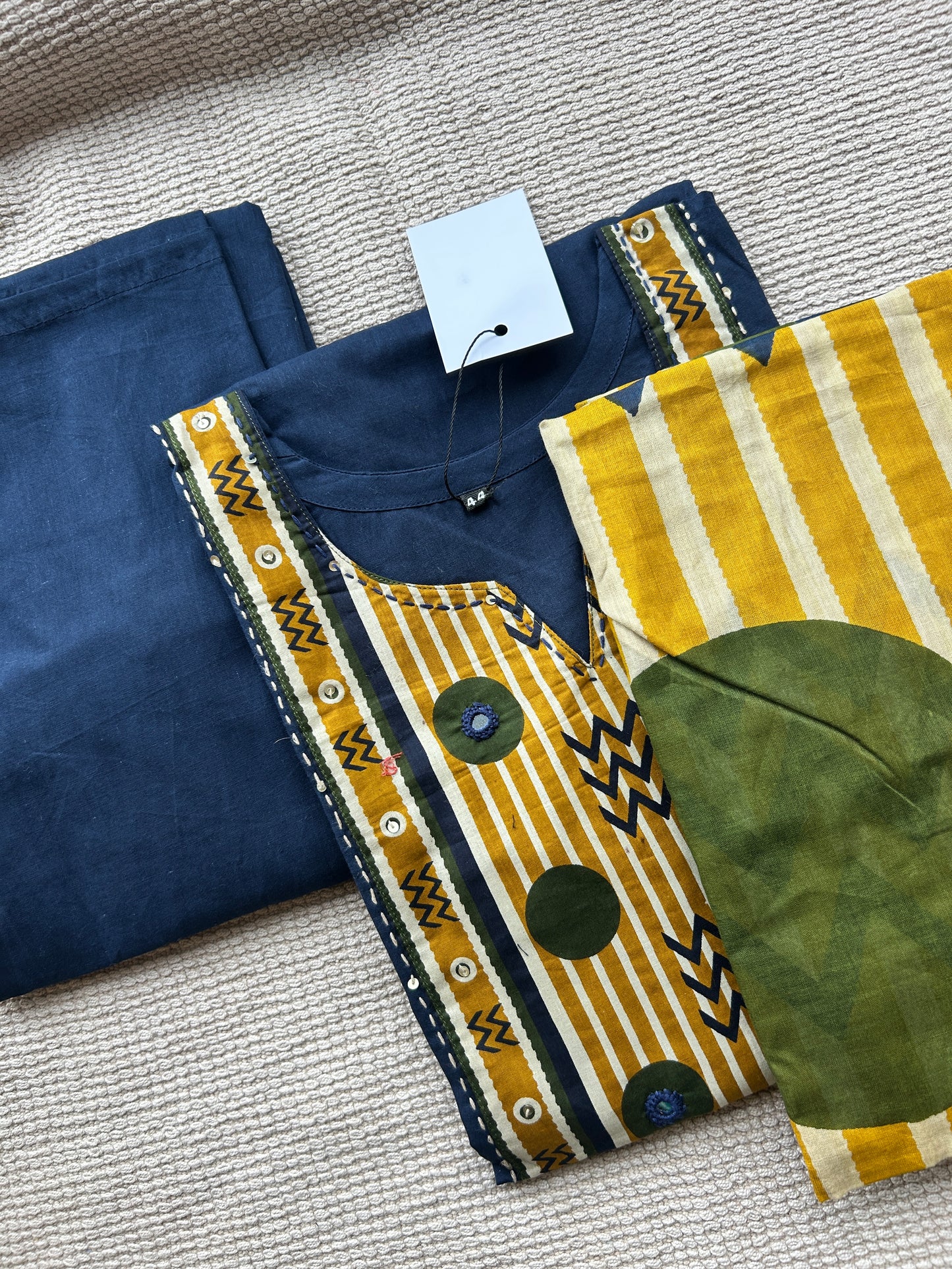 BLUE COTTON SUIT