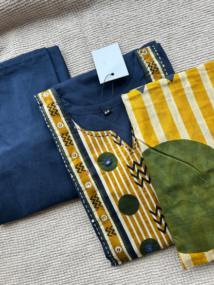 BLUE COTTON SUIT