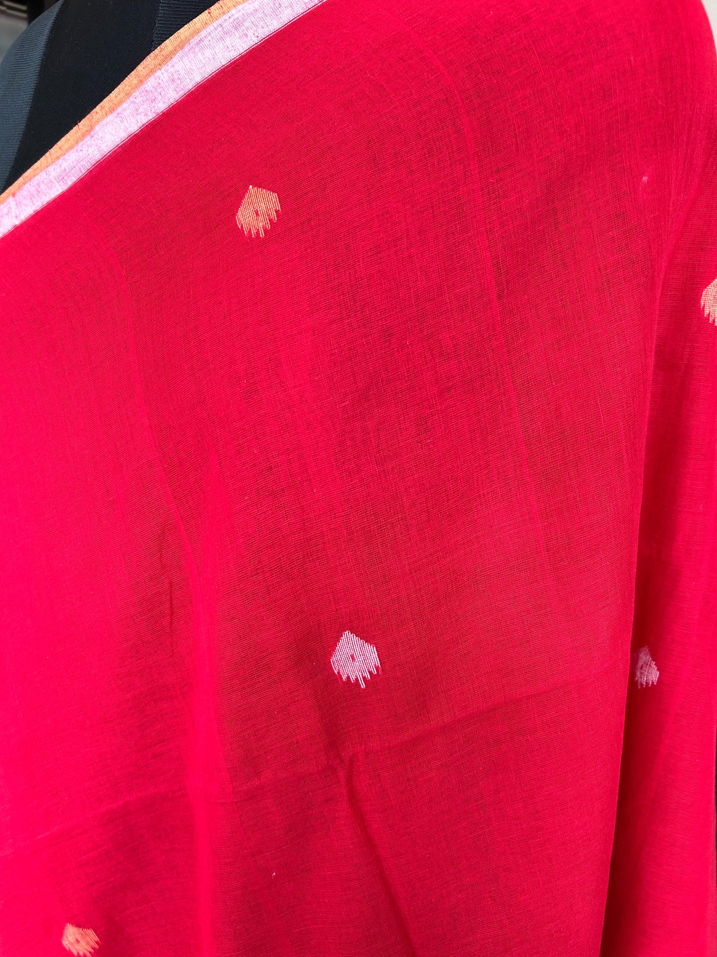 WHITE JAMDANI SAREE