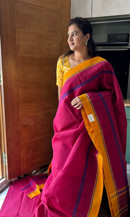 PINK NARAYANPET SAREE