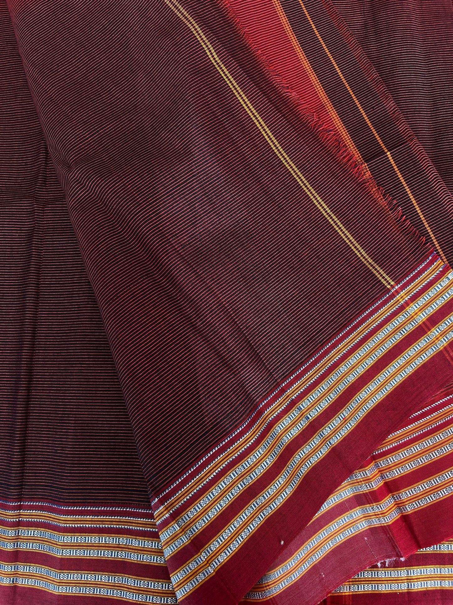 BROWN HANDLOOM ILKAL SAREE