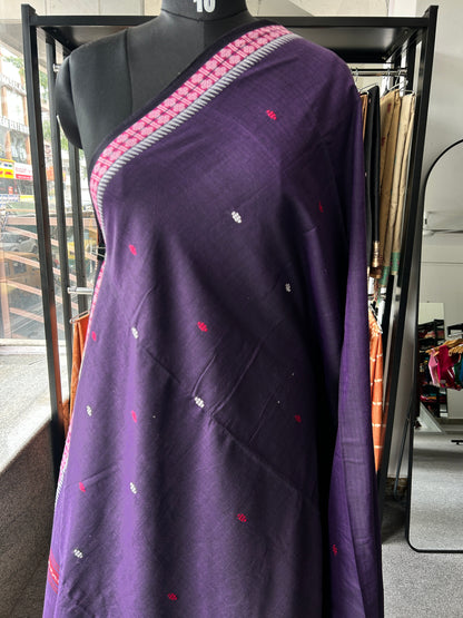 PURPLE DHANIAKHALI SAREE