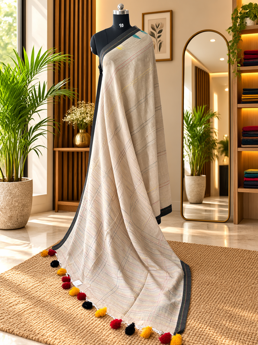 OFF WHITE JAMDANI SAREE