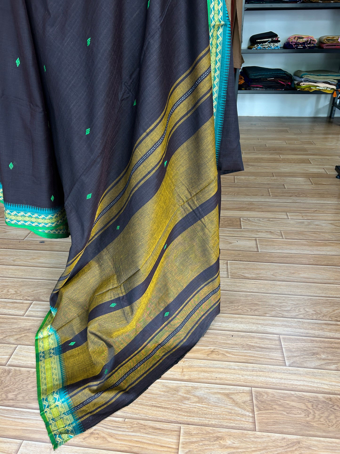 BROWN DHANIAKHALI SAREE
