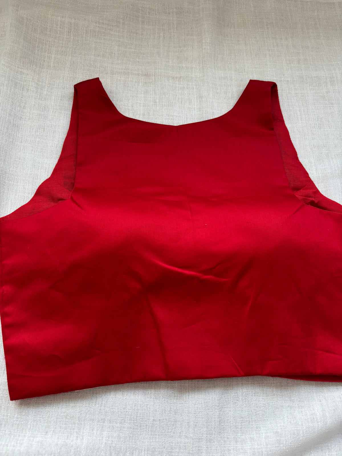RED COTTON BLOUSE