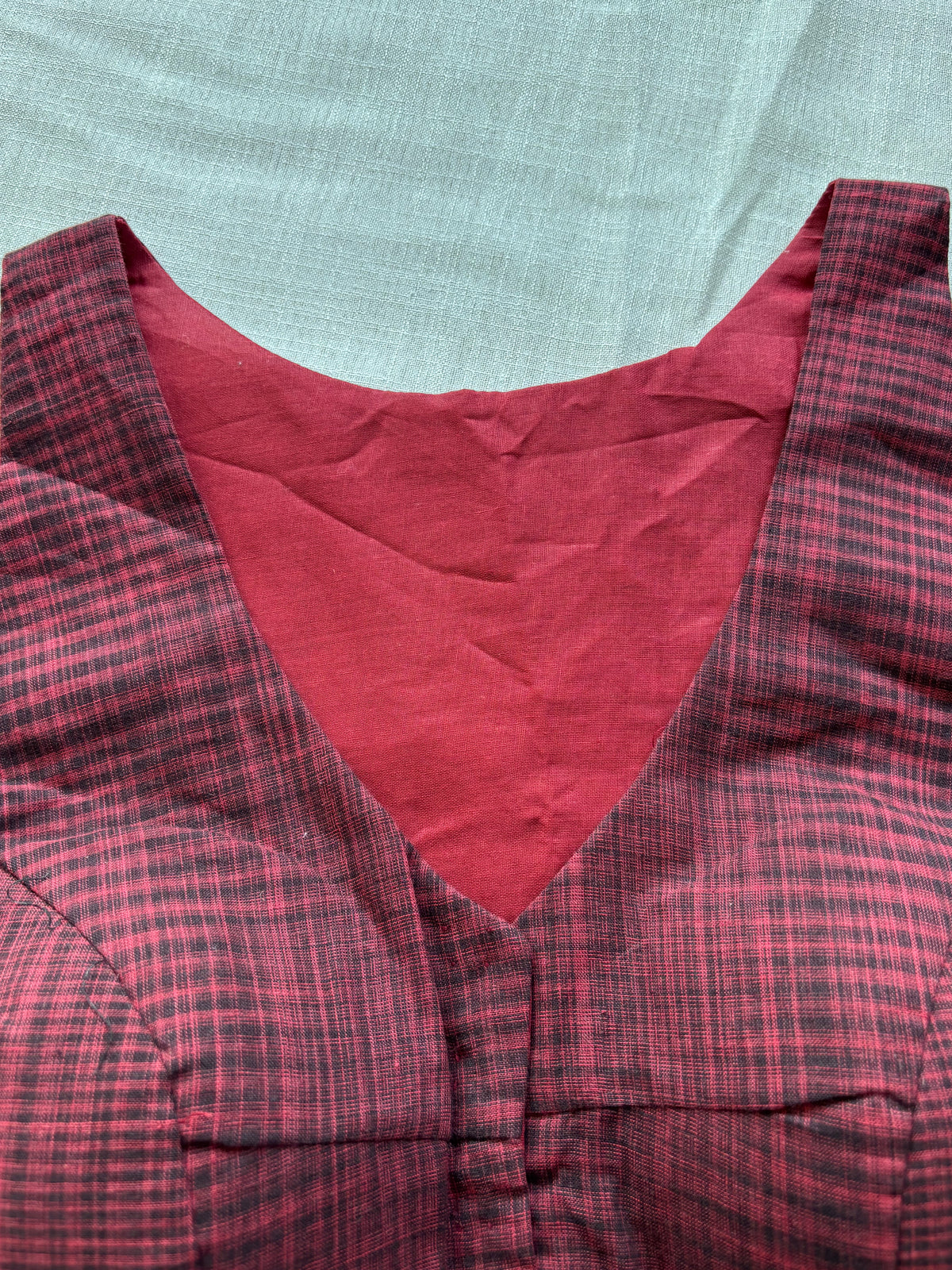 RED COTTON BLOUSE